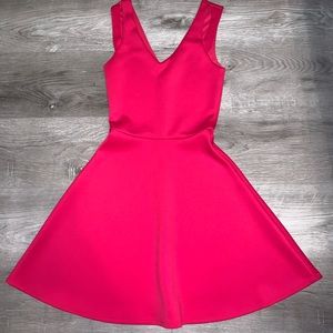 Hot pink dress
